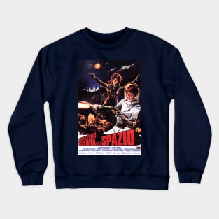 Vintage Science Fiction Movie Poster - Battle in the Stars Crewneck Sweatshirt